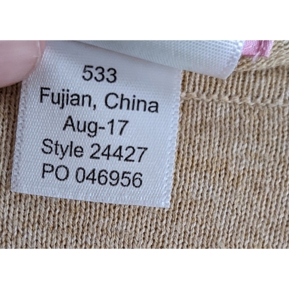 Lilly Pulitzer Ramona Fringe Sweater in Heathered Tan XS - Picture 8 of 8